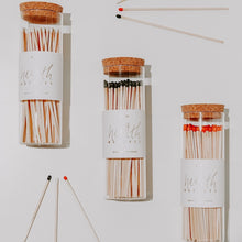 Load image into Gallery viewer, Hearth Matches, Black Tip - Glass Jar
