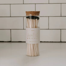 Load image into Gallery viewer, Hearth Matches, Black Tip - Glass Jar