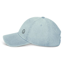Load image into Gallery viewer, Smiley Embroidered Denim Hat