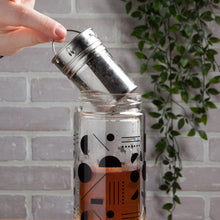 Load image into Gallery viewer, Domino Glass Tea Infuser Bottle