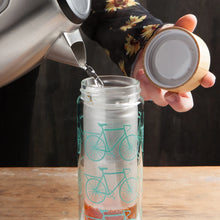 Load image into Gallery viewer, Wild Riders Glass Tea Infuser Bottle
