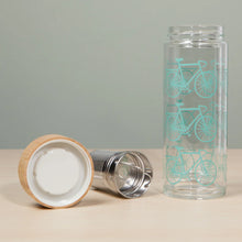 Load image into Gallery viewer, Wild Riders Glass Tea Infuser Bottle