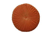 Load image into Gallery viewer, Velvet Round Cushion - Rust