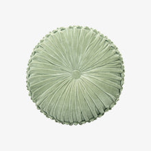 Load image into Gallery viewer, Velvet Round Cushion - Pistachio
