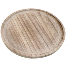 Load image into Gallery viewer, Large Rustic Round Wood Tray