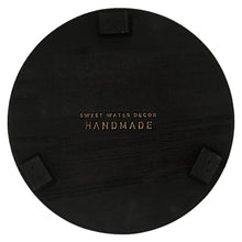 Load image into Gallery viewer, Black Wood Pedestal Stand