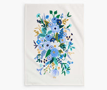 Load image into Gallery viewer, Rifle Paper Co. Garden Party Blue Tea Towel