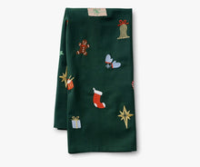 Load image into Gallery viewer, Rifle Paper Co. Holiday Embroidered Tea Towel