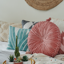 Load image into Gallery viewer, Stripe Sky Cushion - Aqua