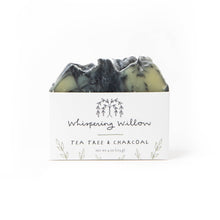 Load image into Gallery viewer, Organic Bar Soap - Tea Tree & Charcoal