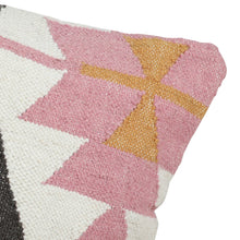 Load image into Gallery viewer, Desert Kilim Geometric Pillow, Blush