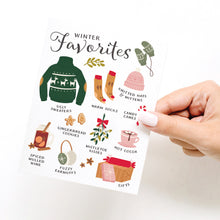 Load image into Gallery viewer, Winter Favorites Greeting Card