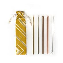 Load image into Gallery viewer, Eco Friendly Reusable 6 pc Straw Set - Sunbeams