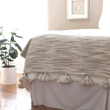 Load image into Gallery viewer, Watercolor Abstract Woven Throw - Gray