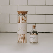 Load image into Gallery viewer, Hearth Matches, White Tip - Glass Jar