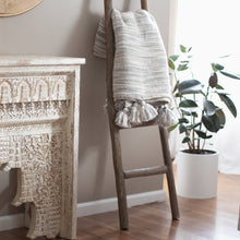 Load image into Gallery viewer, Watercolor Abstract Woven Throw - Gray