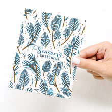 Load image into Gallery viewer, Season's Greetings Winter Spruce Greeting Card
