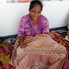 Load image into Gallery viewer, Velvet Round Cushion - Blush