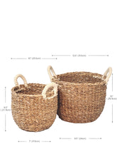 Load image into Gallery viewer, Savar Basket with White Handle (Set of 2)
