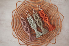 Load image into Gallery viewer, Macrame Tassel Keychain