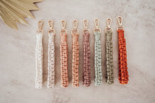 Load image into Gallery viewer, Macrame Wristlet Keychain