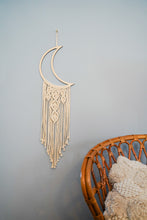 Load image into Gallery viewer, Luna Crescent Macrame Wall Hanging