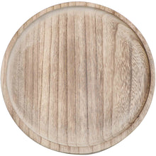 Load image into Gallery viewer, Large Rustic Round Wood Tray
