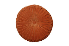 Load image into Gallery viewer, Velvet Round Cushion - Rust
