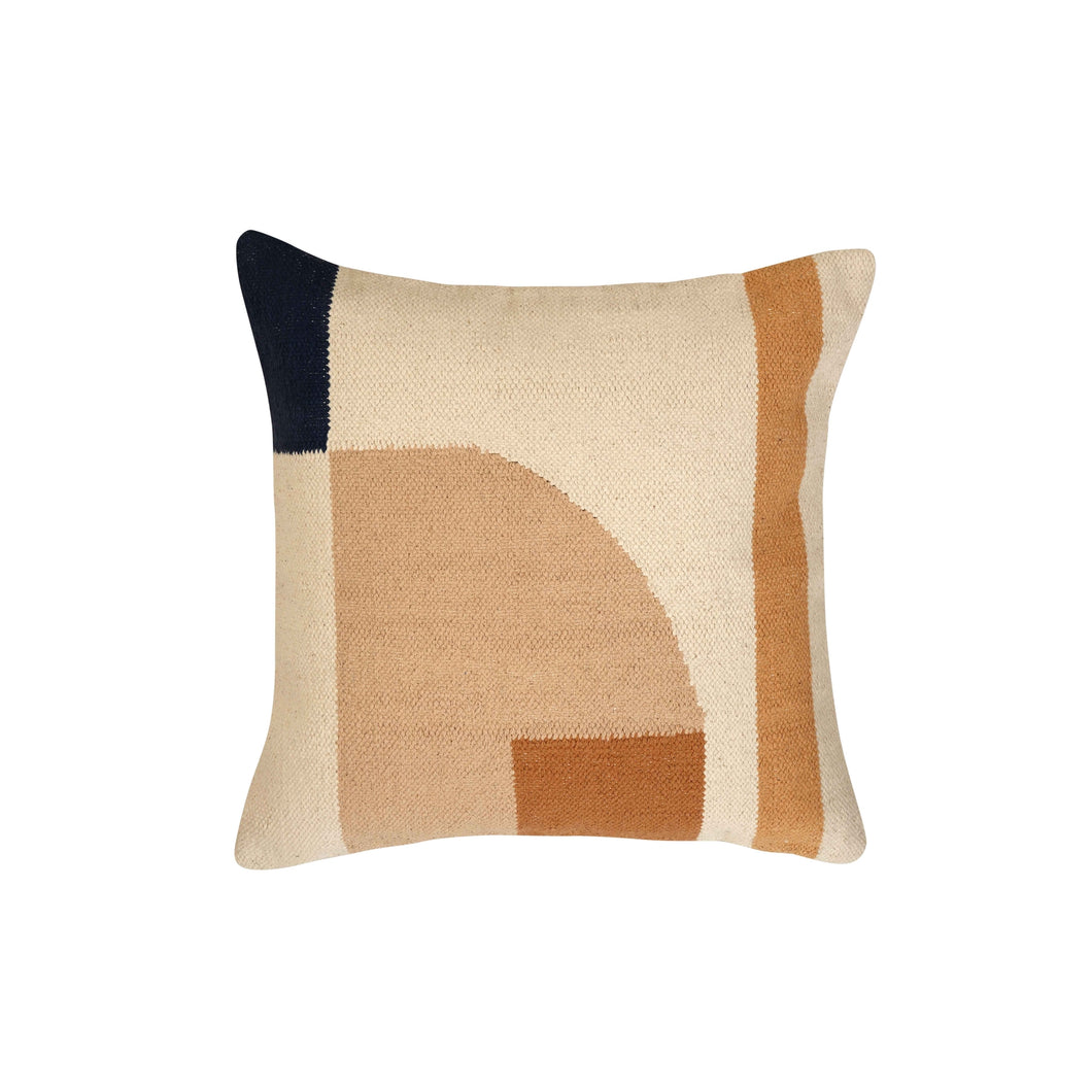 Geo Shapes Throw Pillow, Earth