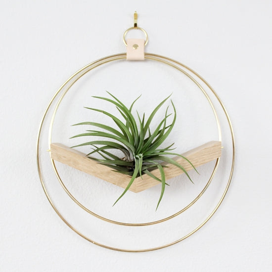 hanging ring planter BRAID & WOOD V-Hanger Planter (Large) – Knot & Home