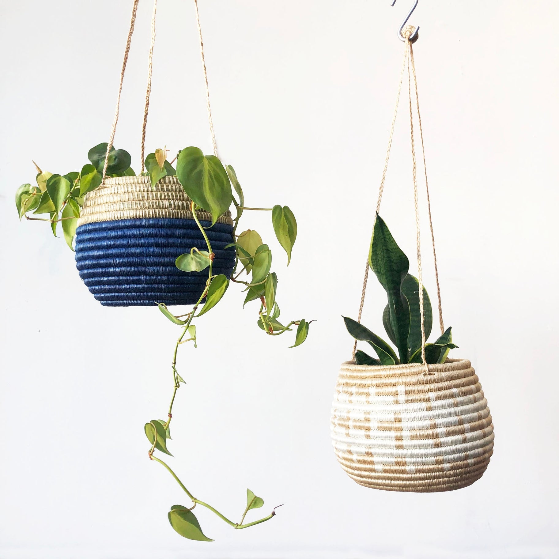Hanging Woven Planter  Knot & Home