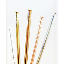 Load image into Gallery viewer, Eco Friendly Reusable 6 pc Straw Set - Blossom
