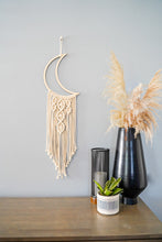 Load image into Gallery viewer, Luna Crescent Macrame Wall Hanging

