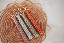 Load image into Gallery viewer, Macrame Wristlet Keychain
